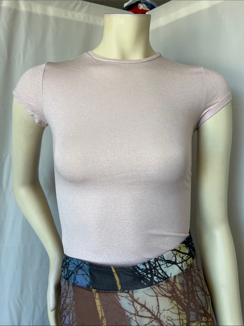 Ted Baker Pink Shimmer Fitted T-shirt - Picture 2 of 6